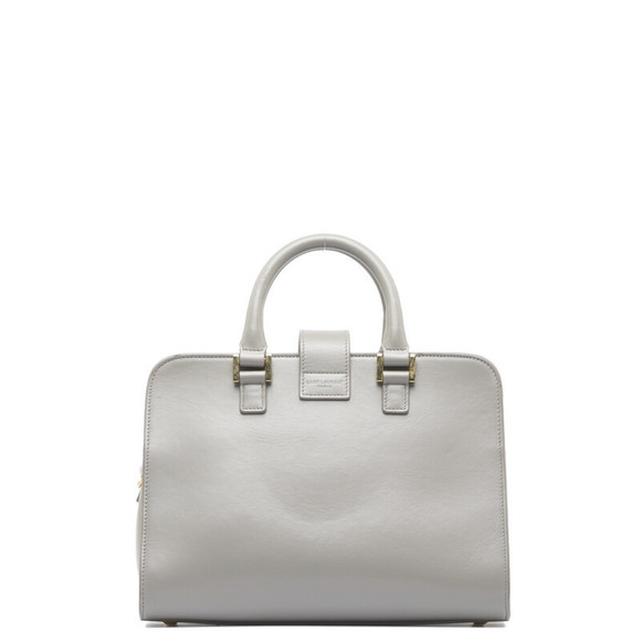 Saint Laurent Monogram Cabas Handbag Leather Gray - Picture 2 of 8